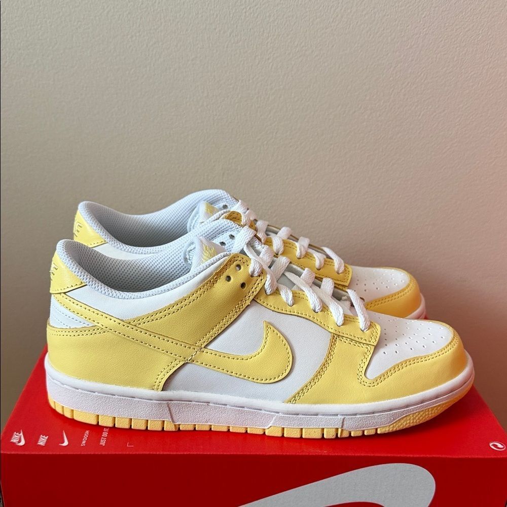 Nike Dunk Low Soft Yellow FB9109-126 Size 7Y